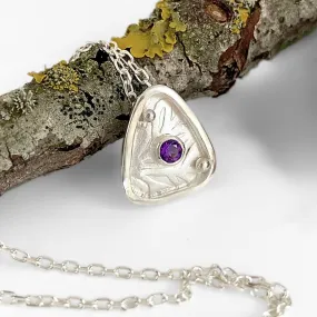 Iceni Silver Triangle Shield Necklace