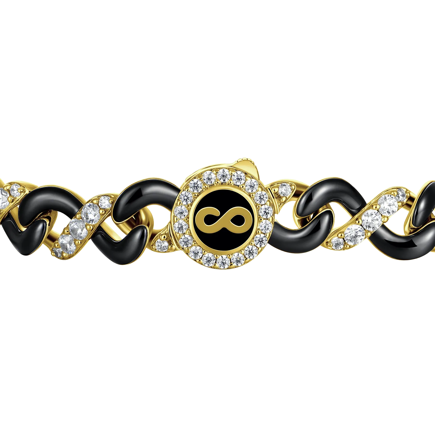 Infinity Two-tone Snake Shape Bracelet - 8mm