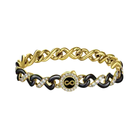 Infinity Two-tone Snake Shape Bracelet - 8mm