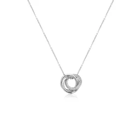 Interlocking  Cubic Zirconia Necklace