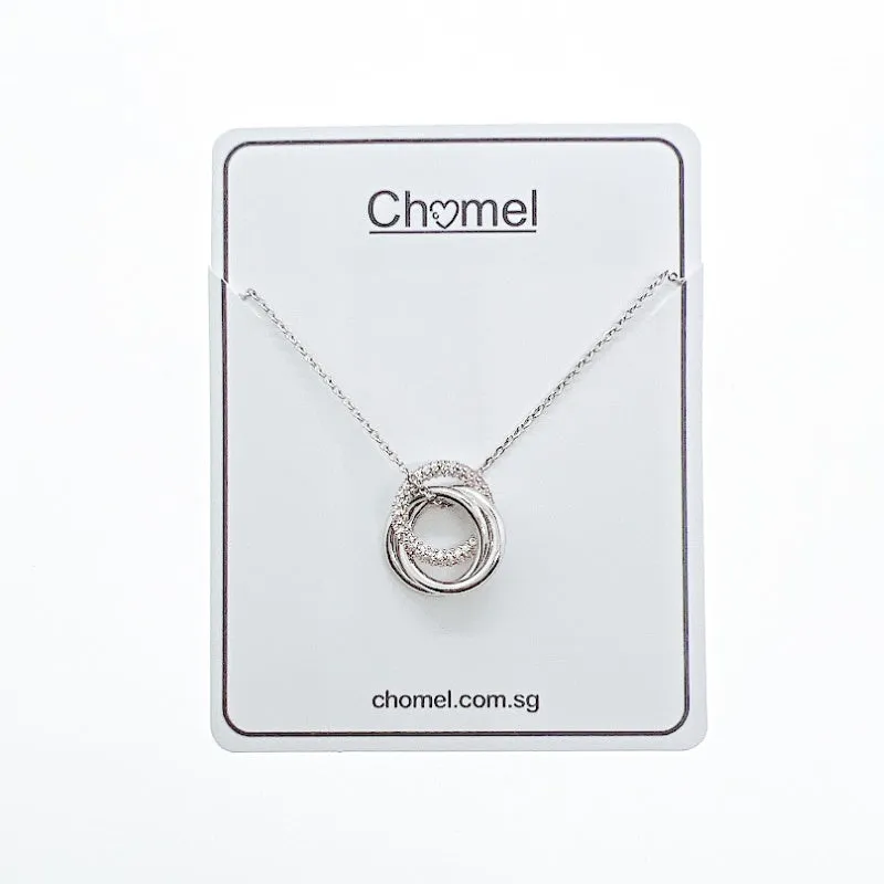 Interlocking  Cubic Zirconia Necklace
