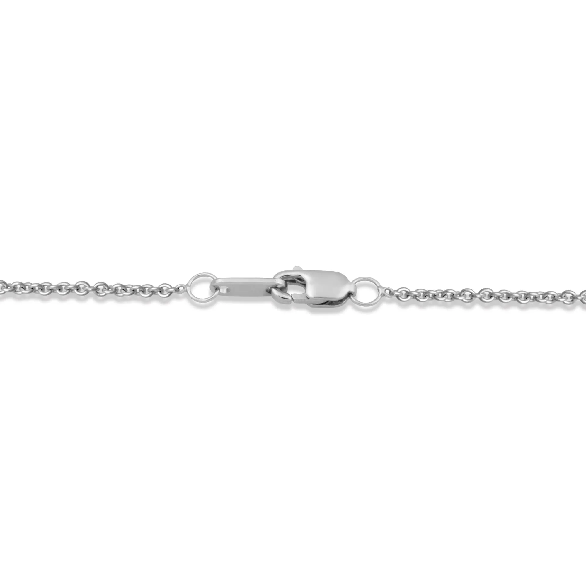 Jewelili Sterling Silver with Cushion Shape Sky Blue Topaz and Treated Black and Natural White Round Diamonds Pendant Necklace