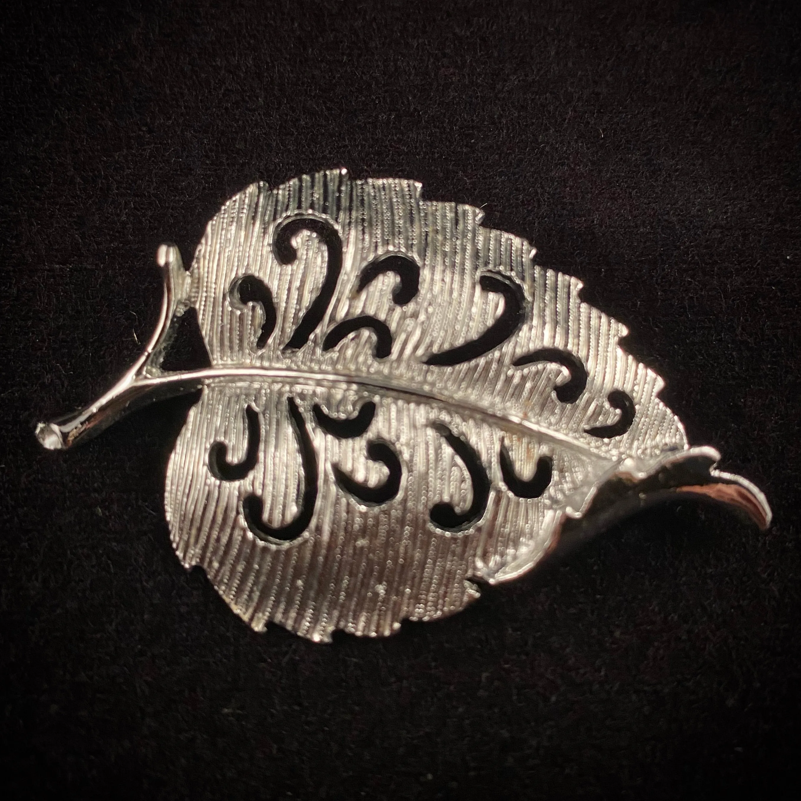 Late 50s/ Early 60s Gerry's Silver Leaf Brooch