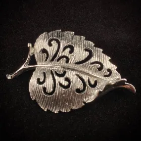 Late 50s/ Early 60s Gerry's Silver Leaf Brooch