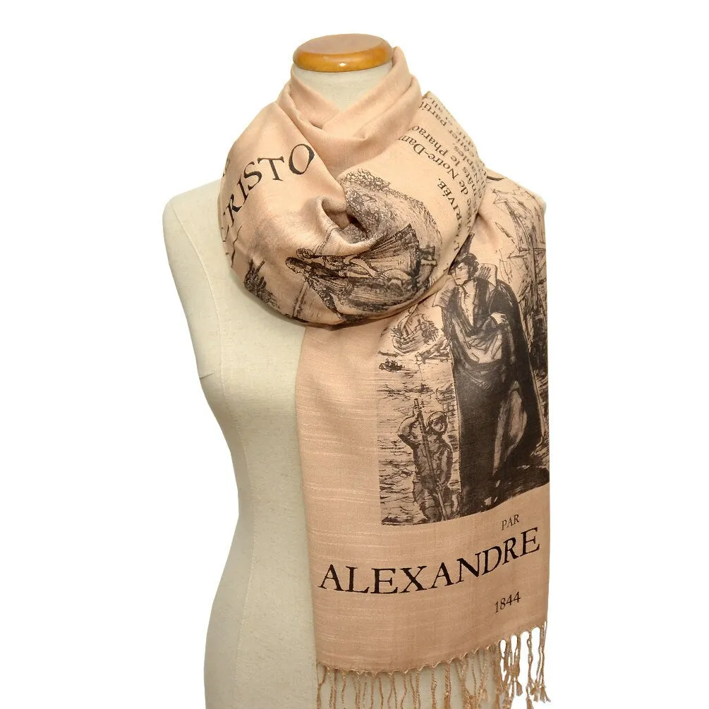 Le Comte de Monte-Cristo (The Count of Monte Cristo) - French Version Shawl Scarf Wrap