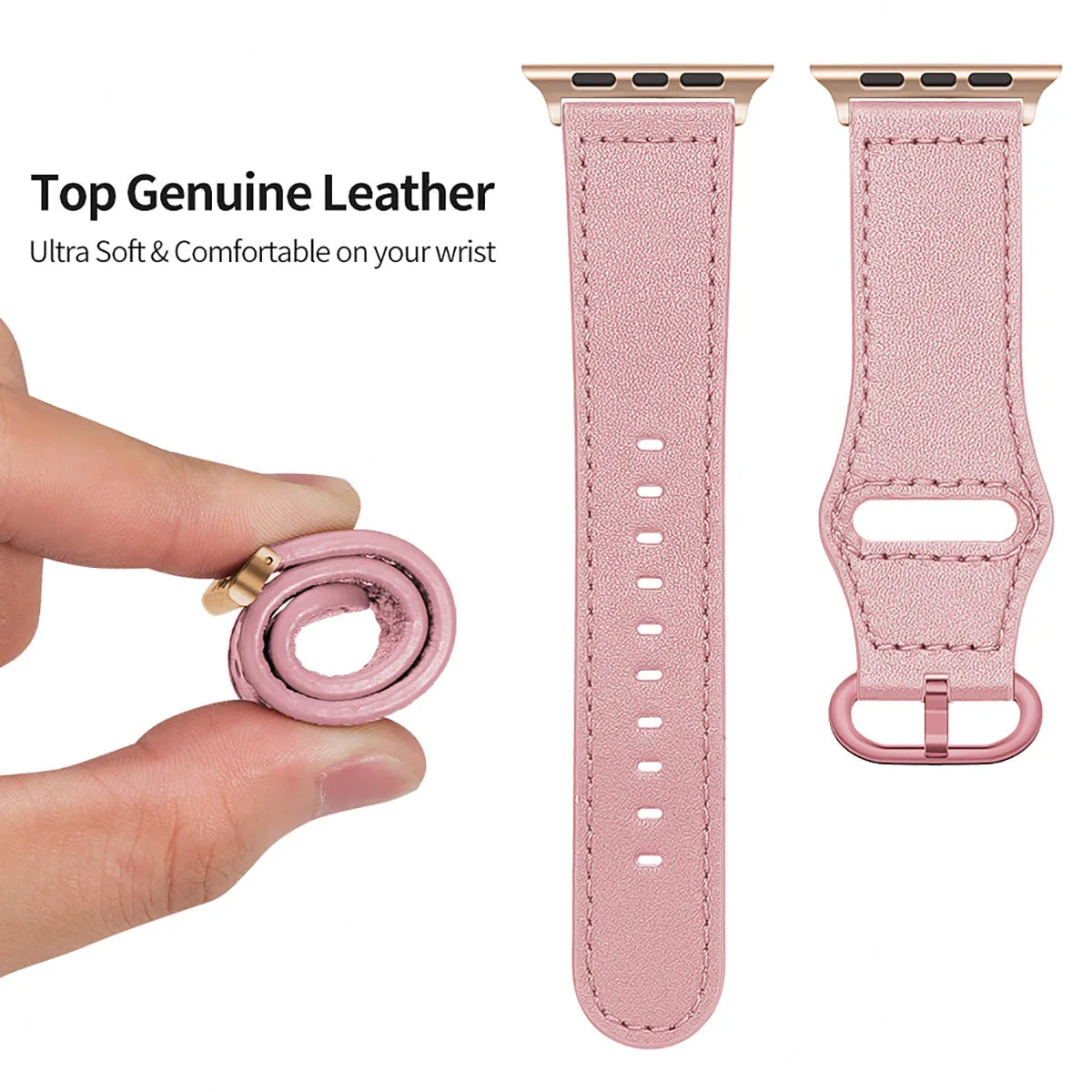 Leather strap for Apple Iwatch2/3/4/5/6/SE