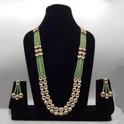 Long Crystal Kundan Set