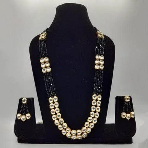 Long Crystal Kundan Set