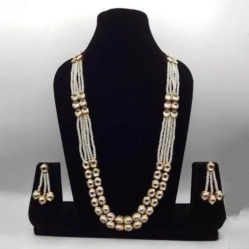 Long Crystal Kundan Set