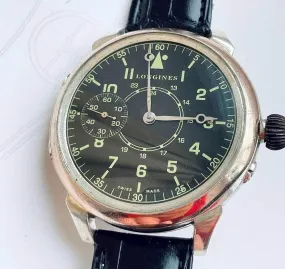 Longines Pocket Watch Converted Wristwatch 1889 Silver