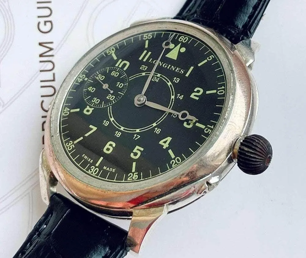 Longines Pocket Watch Converted Wristwatch 1889 Silver