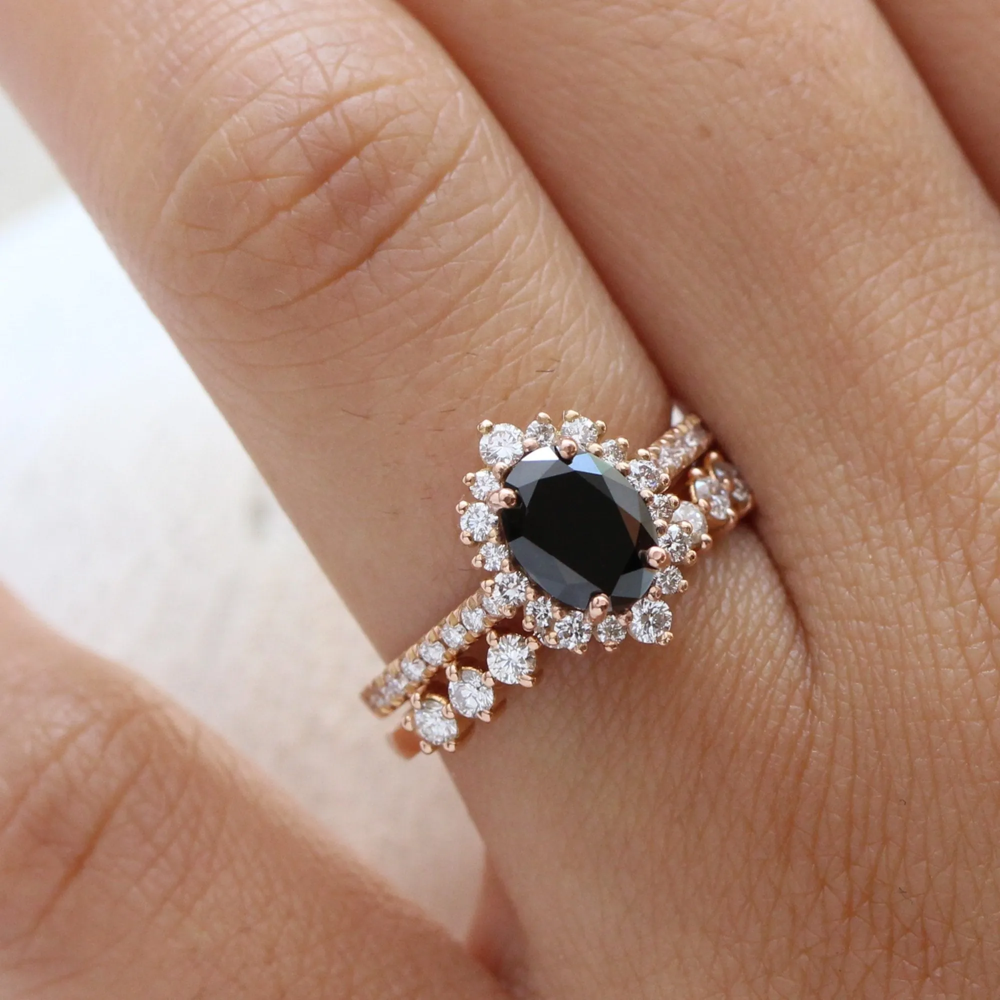 Luxe Diamond Wedding Ring in 4 Prong Half Eternity Band