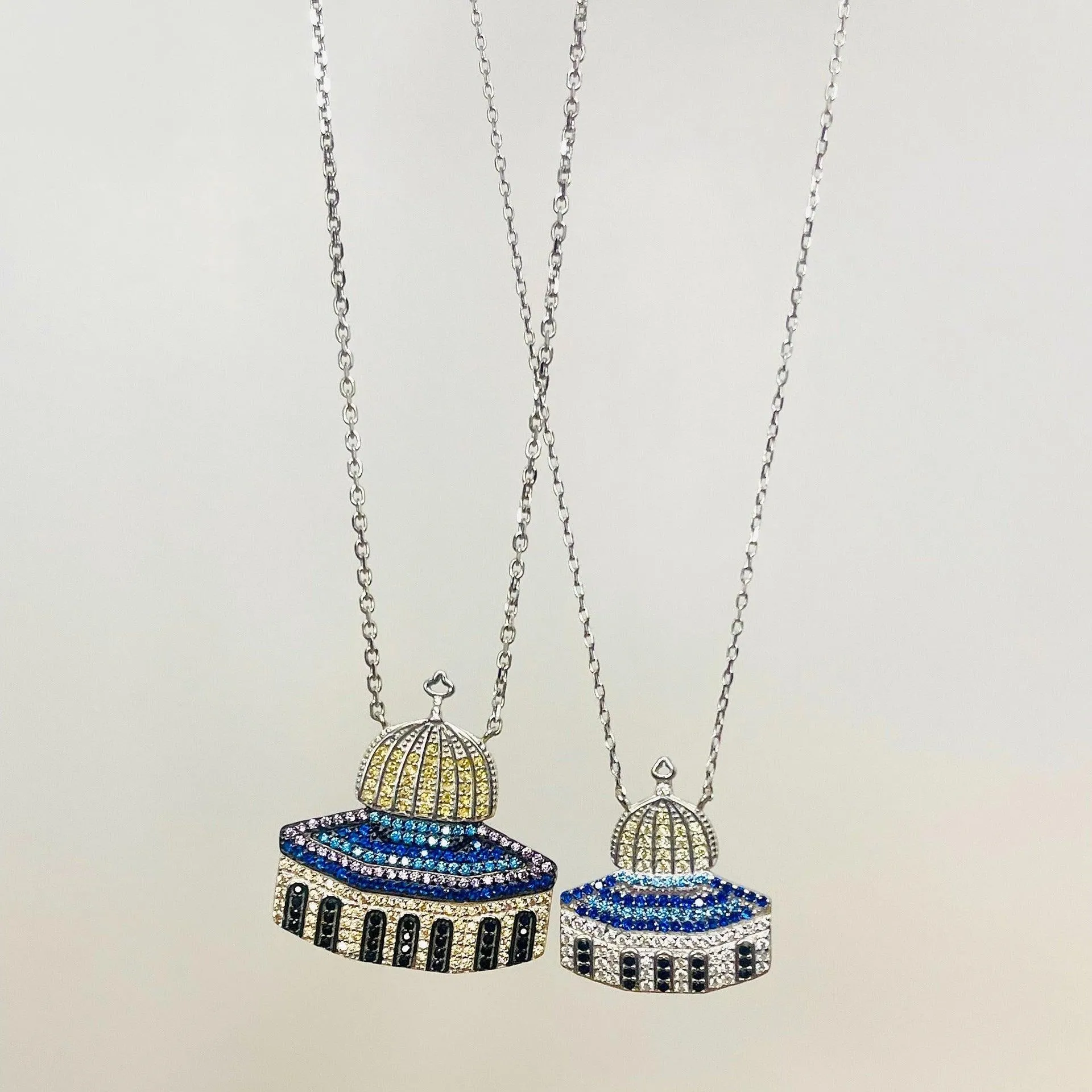 MAC112 Masijid Pattern Keffiyeh Necklace