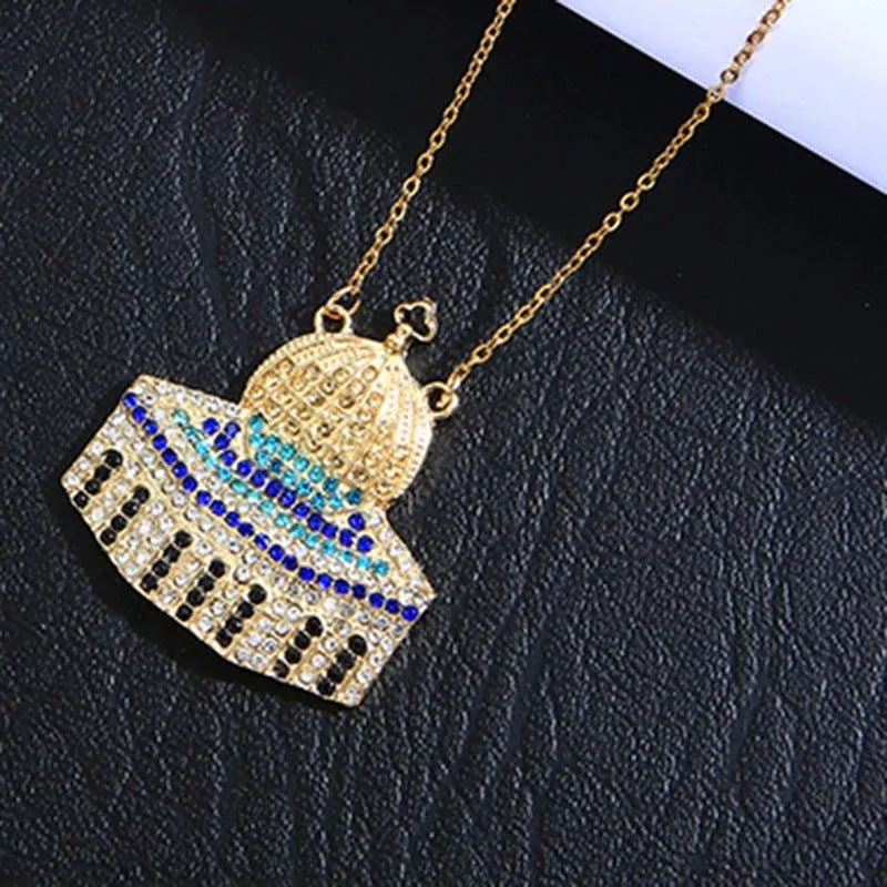 MAC112 Masijid Pattern Keffiyeh Necklace