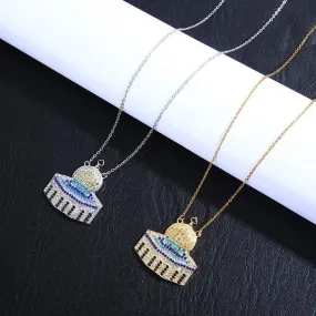 MAC112 Masijid Pattern Keffiyeh Necklace