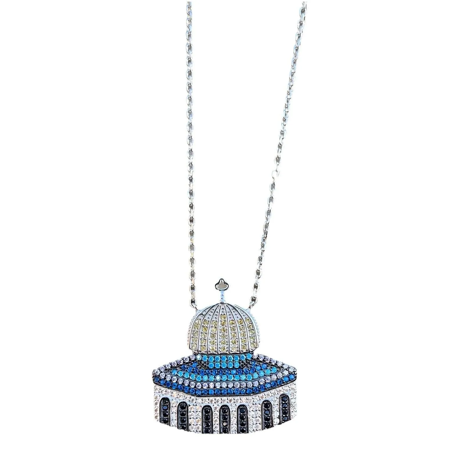 MAC112 Masijid Pattern Keffiyeh Necklace