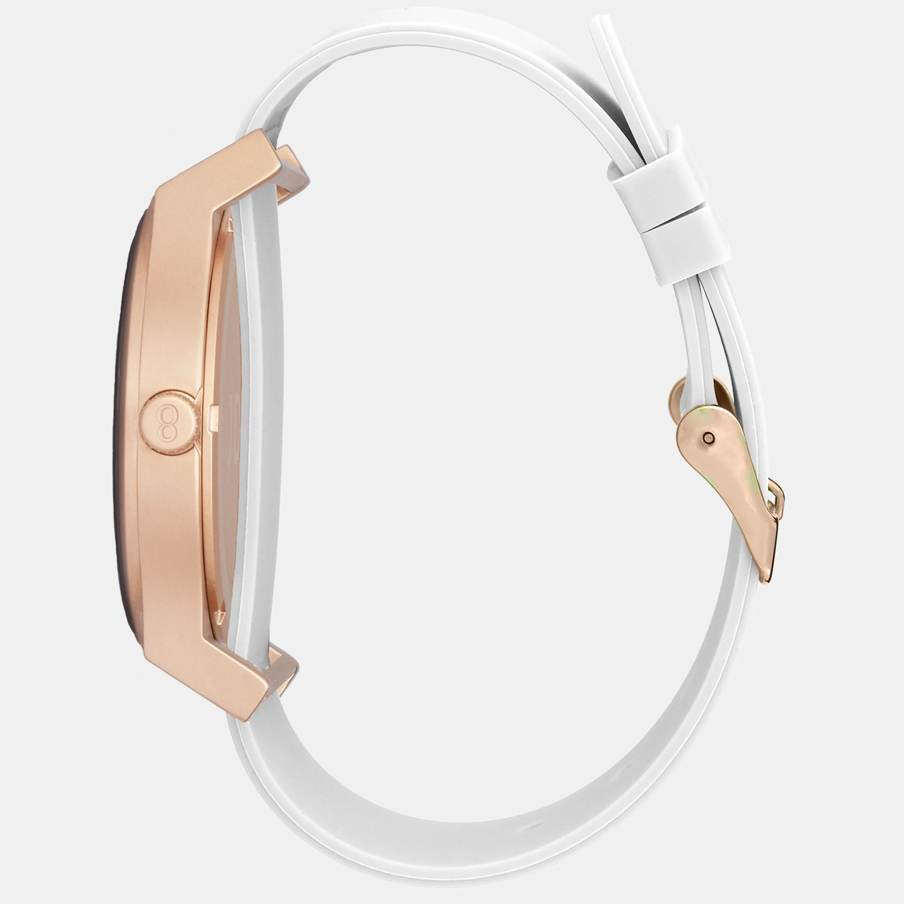 Matte Rose Gold / White