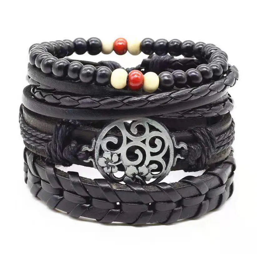 Men's Braided Leather Vintage Bracelet