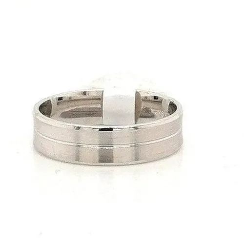 Mens Concave Wedding Band