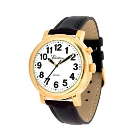 Men's Talking Watch w/ leather band