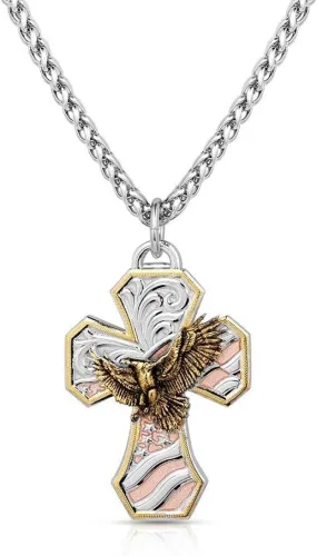 Montana Silversmiths High Praise American Made Cross Necklace - AMNC5675