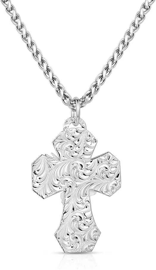Montana Silversmiths High Praise American Made Cross Necklace - AMNC5675