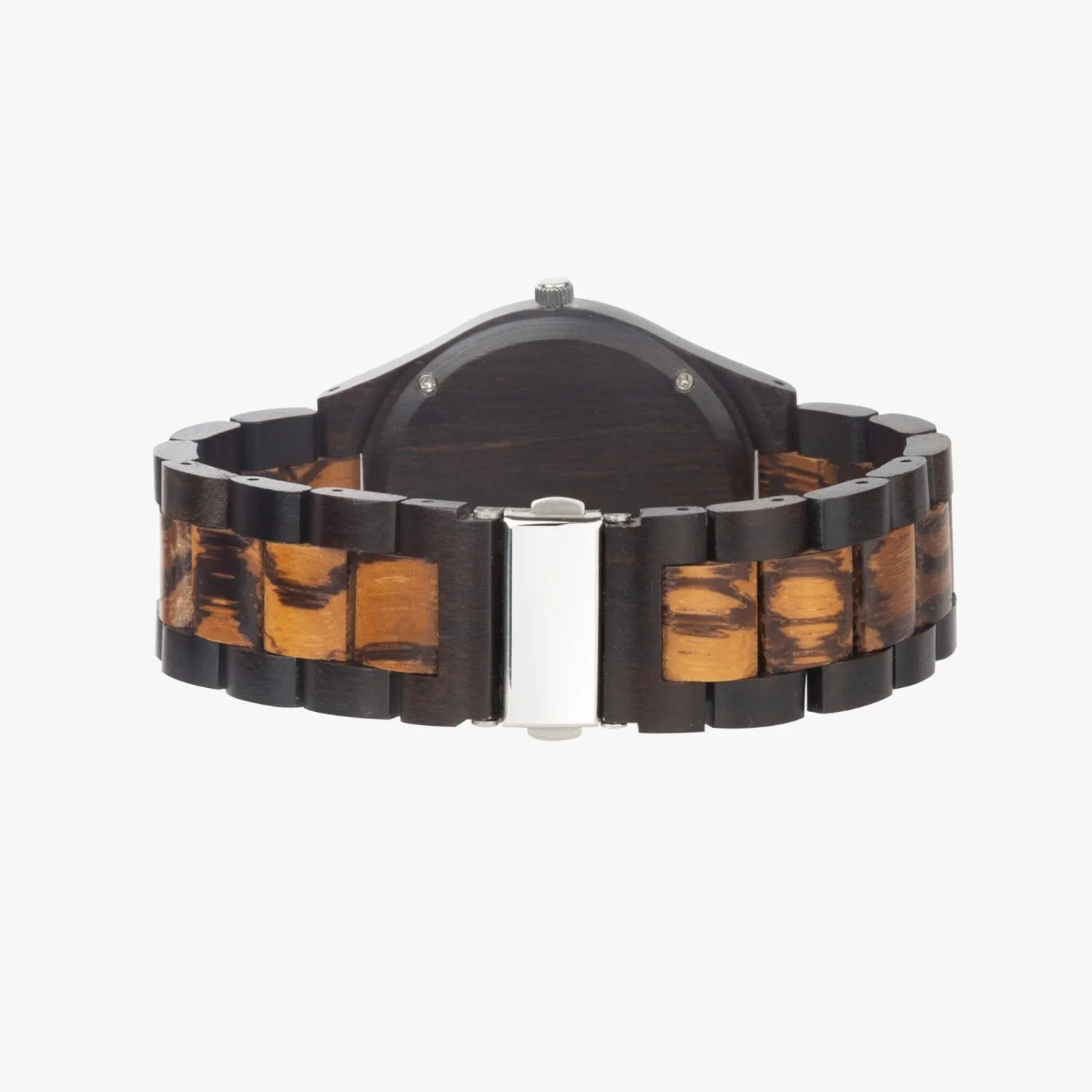 Montre indienne en bois d'ébène "Arbre Rouge" (207)