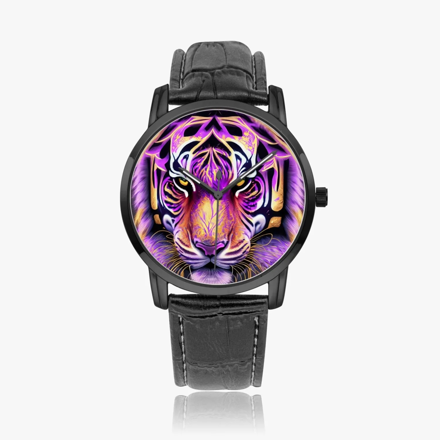 Montre à quartz Instafamous Wide Type "Tigre violet"(265)