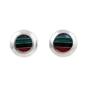Multi-Stone Inlay Earrings