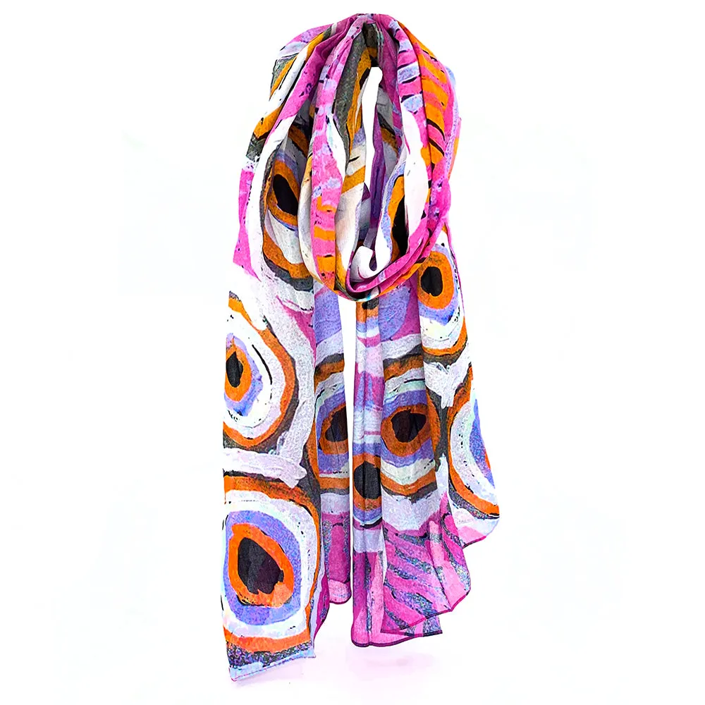 Murdie Morris Organic Cotton Summer Scarf (Pink)