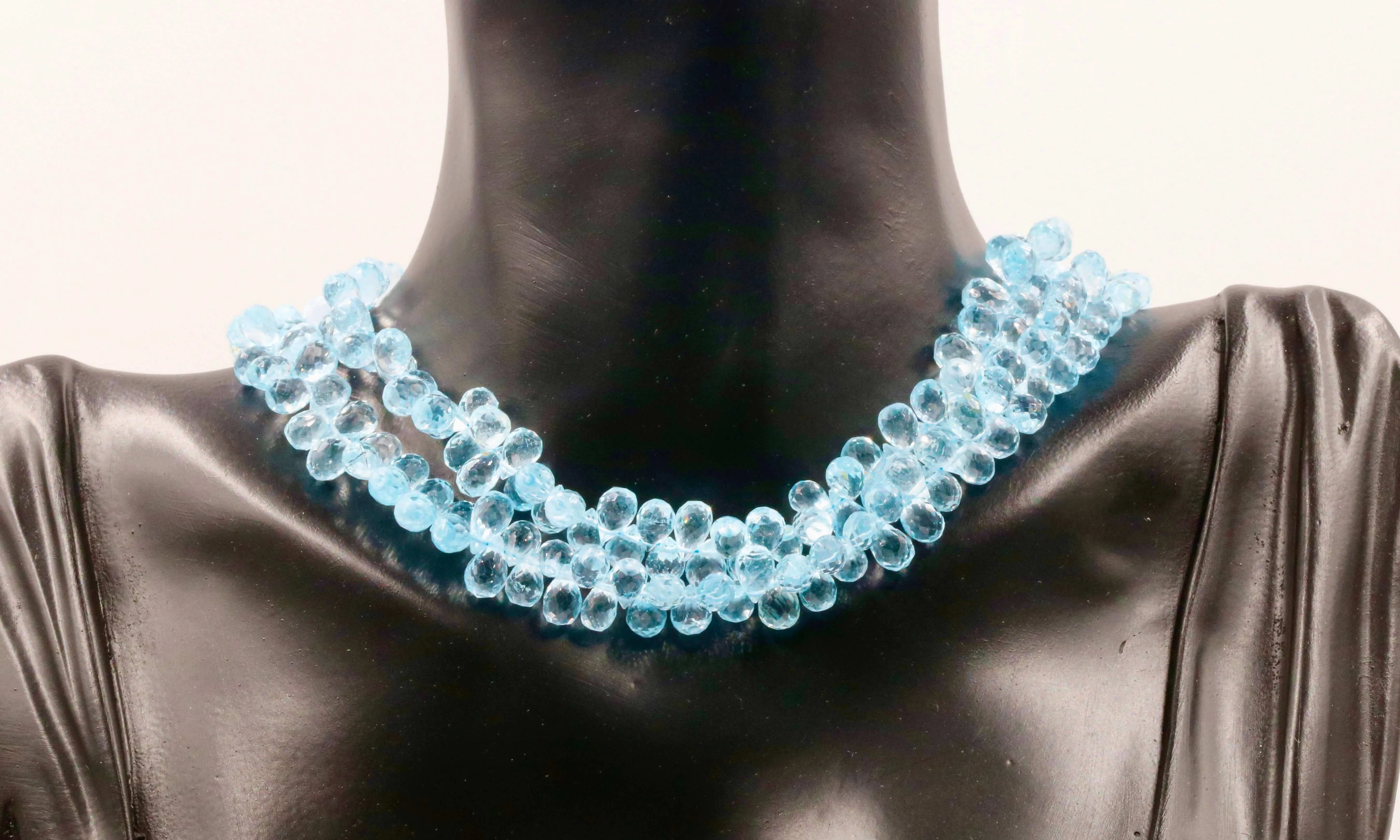 Natural Blue Topaz Beads Natural Topaz Drops Topaz Faceted Bead Drops Blue Topaz Unfinished Strand Blue Topaz Faceted Strand SKU 6142970