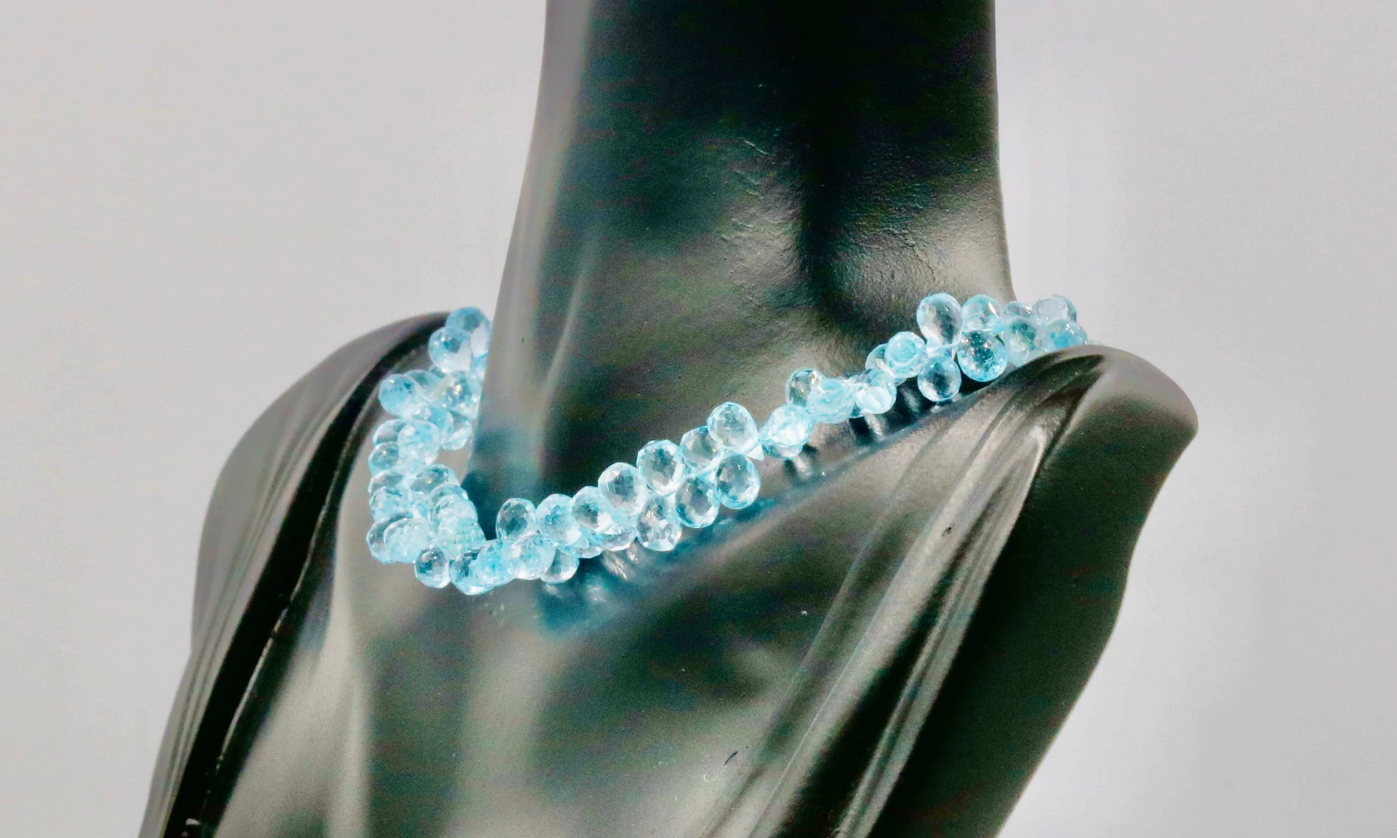 Natural Blue Topaz Beads Natural Topaz Drops Topaz Faceted Bead Drops Blue Topaz Unfinished Strand Blue Topaz Faceted Strand SKU 6142970
