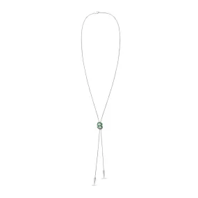 Natural Emerald Diamond Designer Statement Necklace In 18k Gold