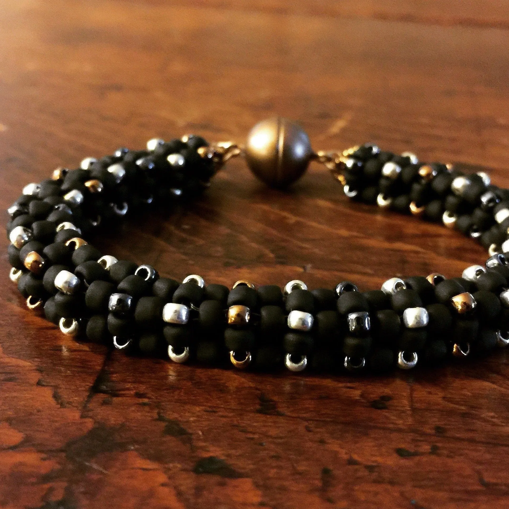 New Black Square Necklace