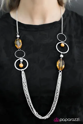 Open Door Jewelry - Dazzle Me - Yellow Necklace - Paparazzi Accessories