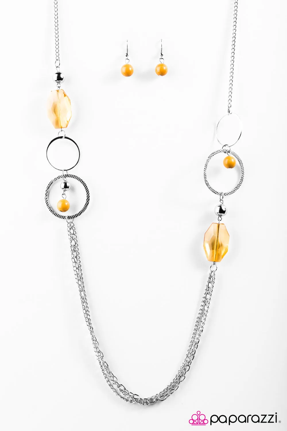 Open Door Jewelry - Dazzle Me - Yellow Necklace - Paparazzi Accessories