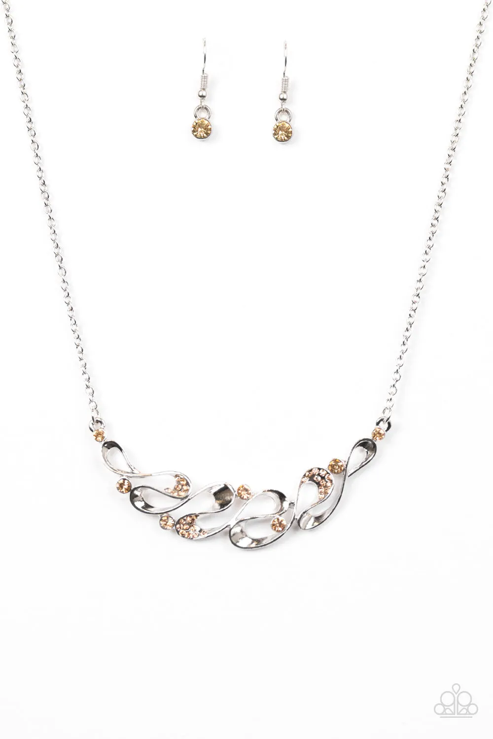 Open Door Jewelry - Easy Money - Brown Necklace - Paparazzi Accessories