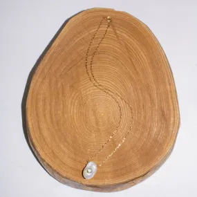 Paola Marassi - Baroque Pearl Pendant Necklace (Blue Topaz)