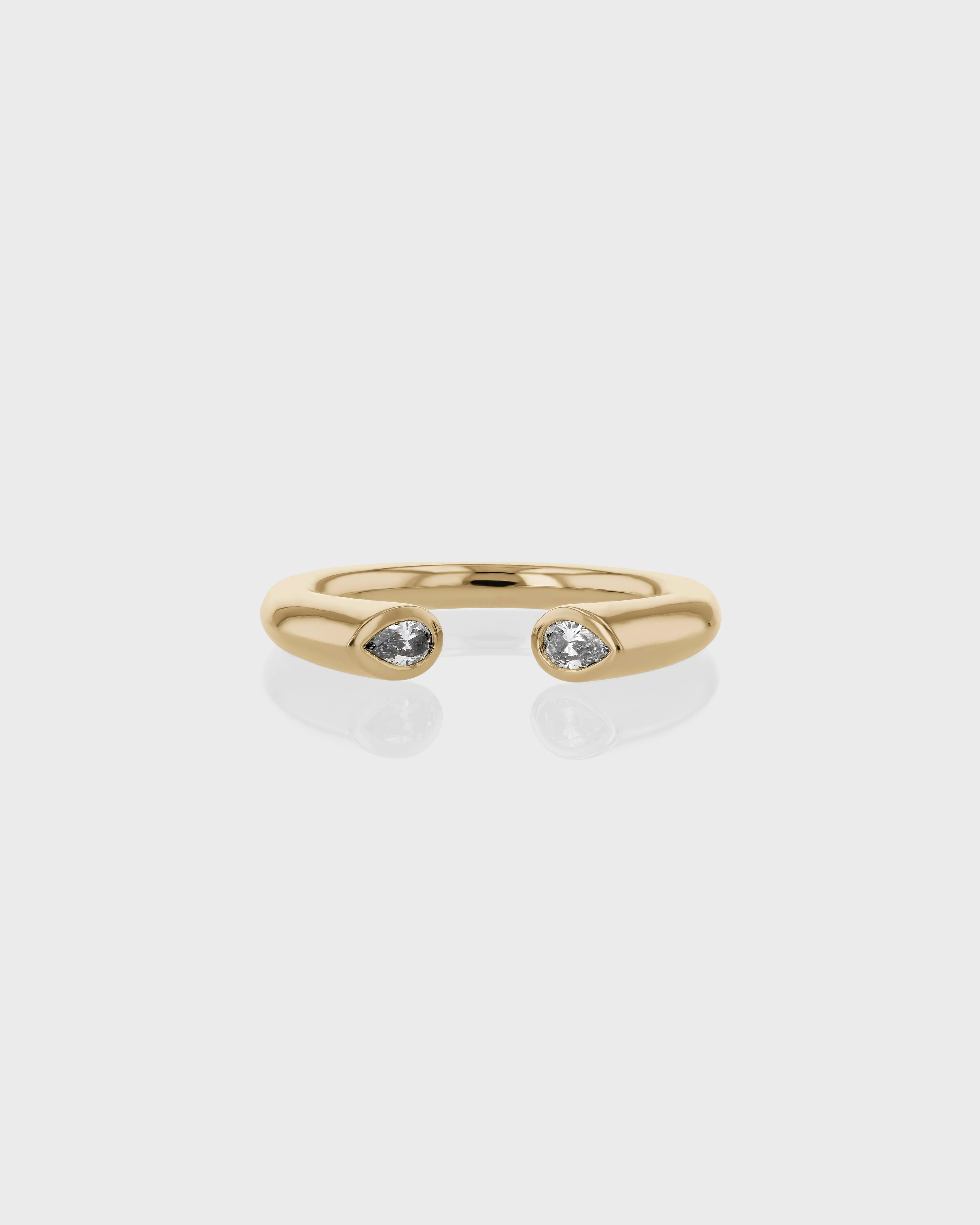 Pear Suspense Duo Ring