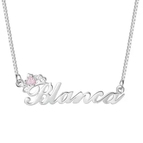 Personalized Silver Jewelry For Women - 925 Sterling Silver Jewelry For Women - One-Name Customizable Silver Jewelry For Women