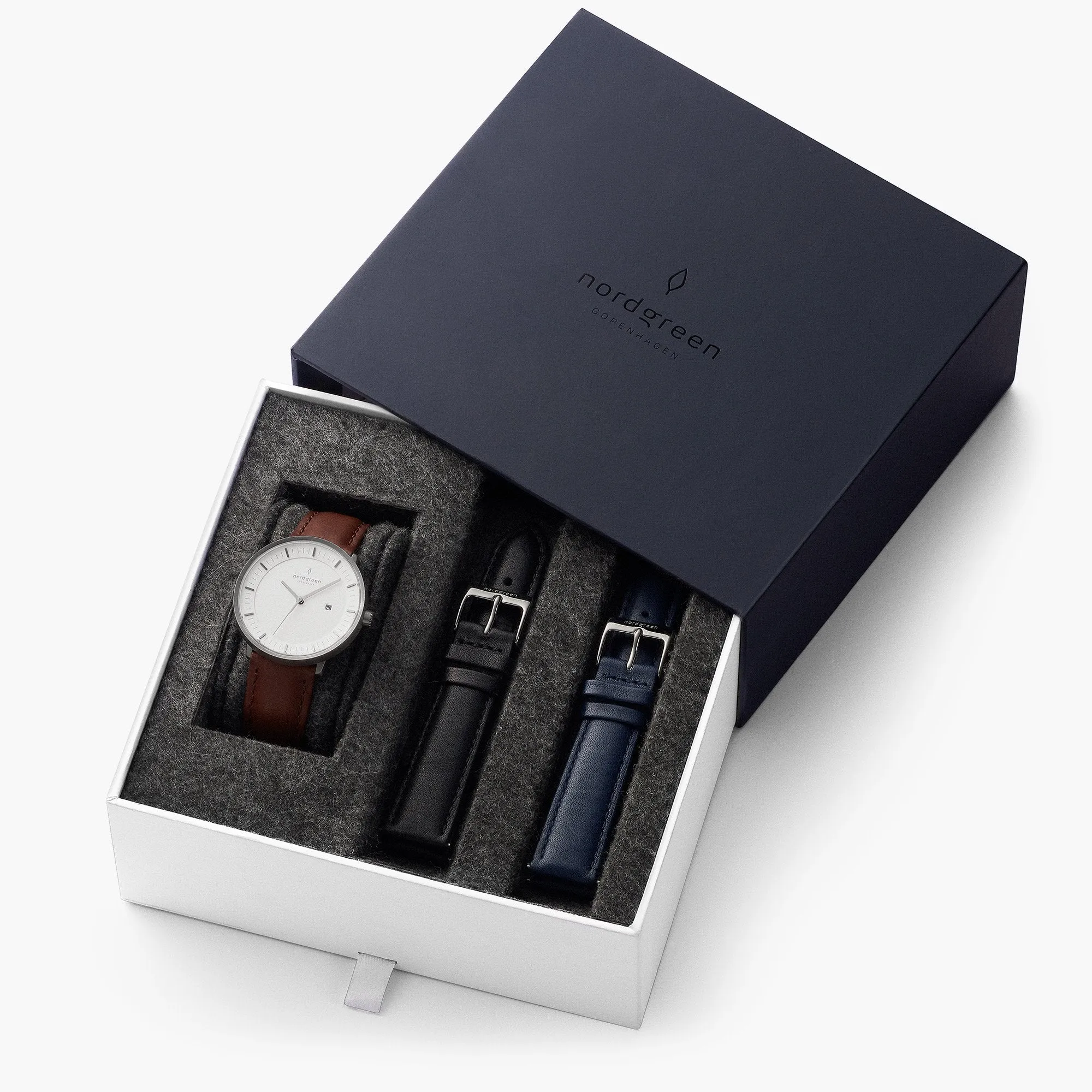 Philosopher - BUNDLE Gun Metal | Brown / Black / Navy Straps
