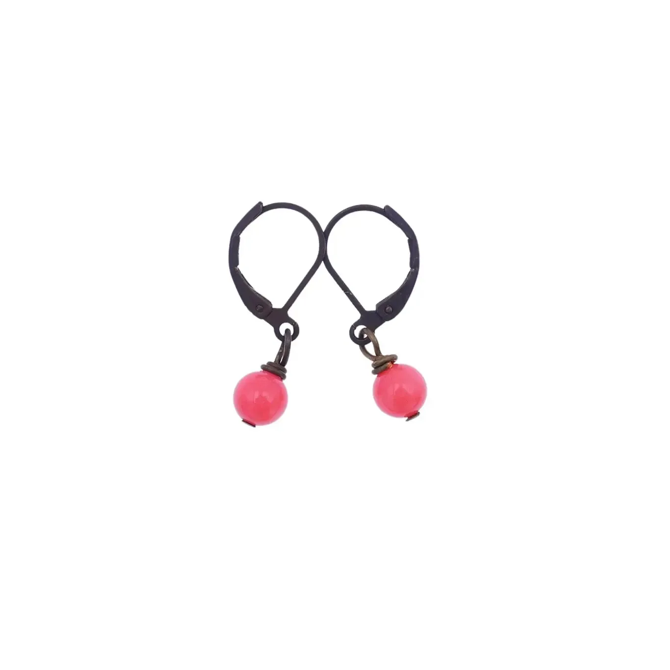 Pink Coral Earrings