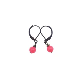Pink Coral Earrings