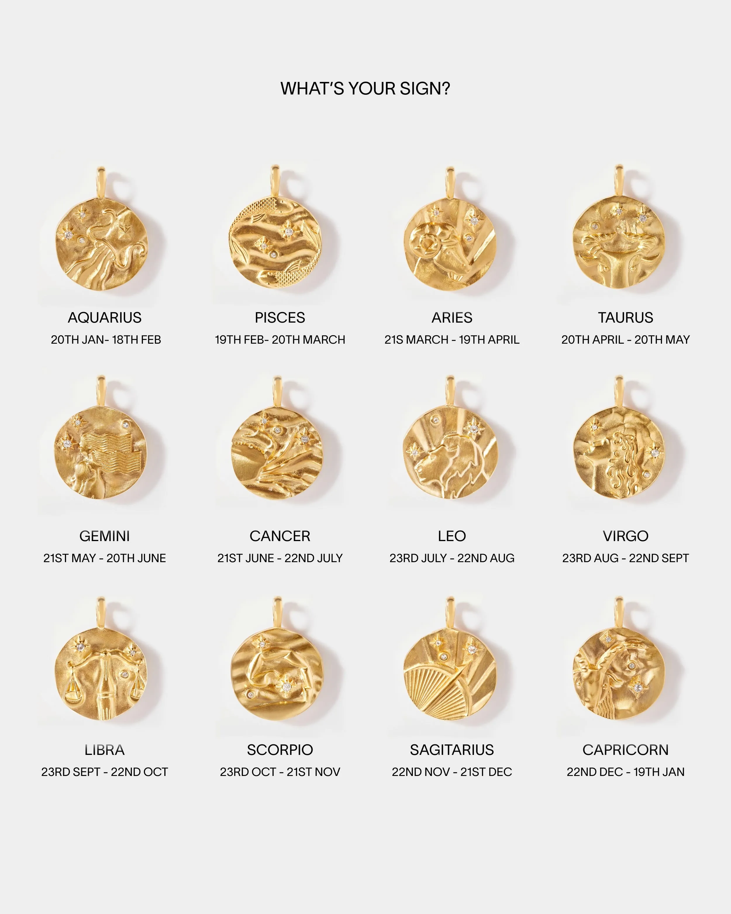 Pisces Zodiac Necklace