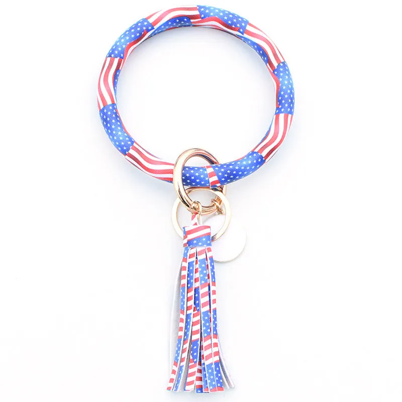 Pure Leather Tassel Pendant Bracelet