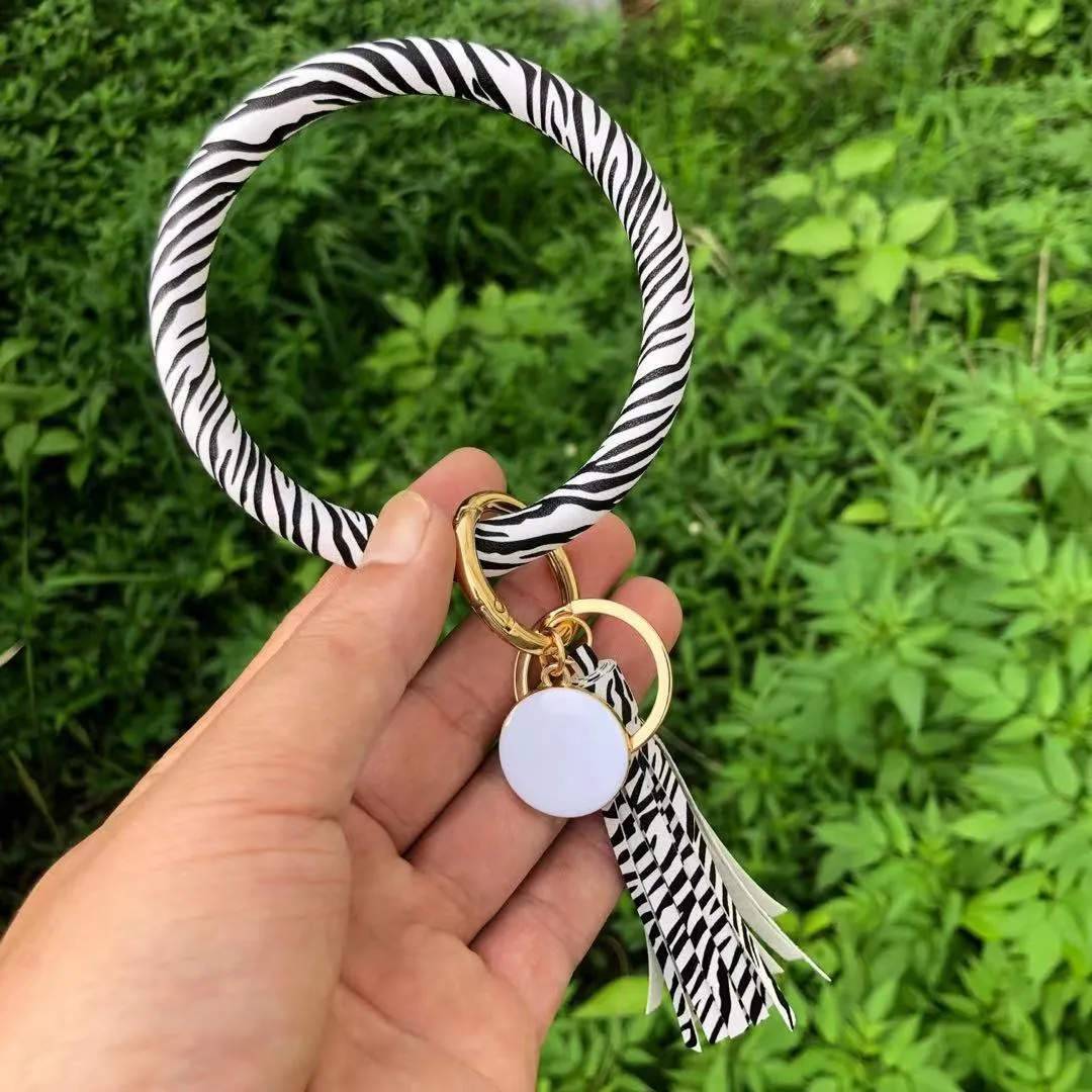 Pure Leather Tassel Pendant Bracelet