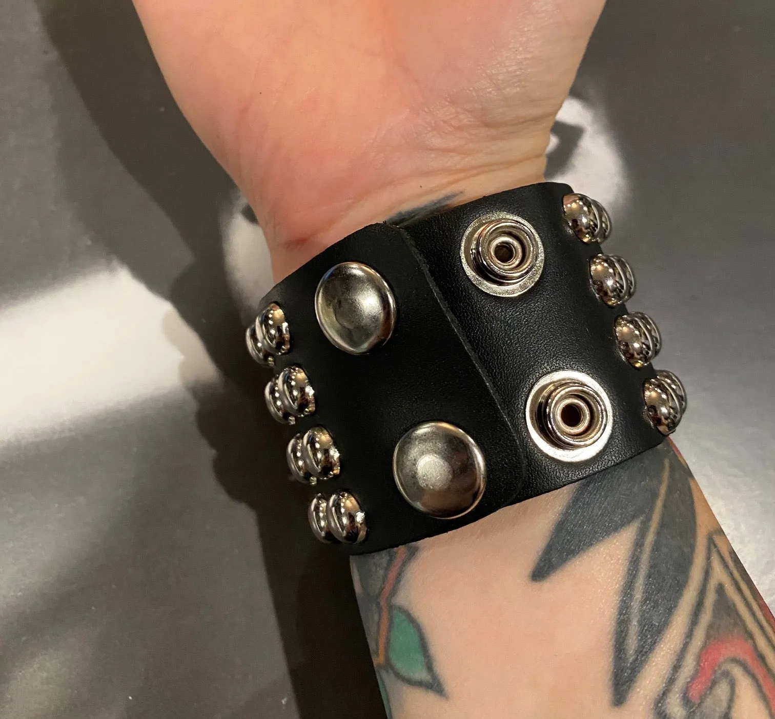 Quad Round Stud Wristband