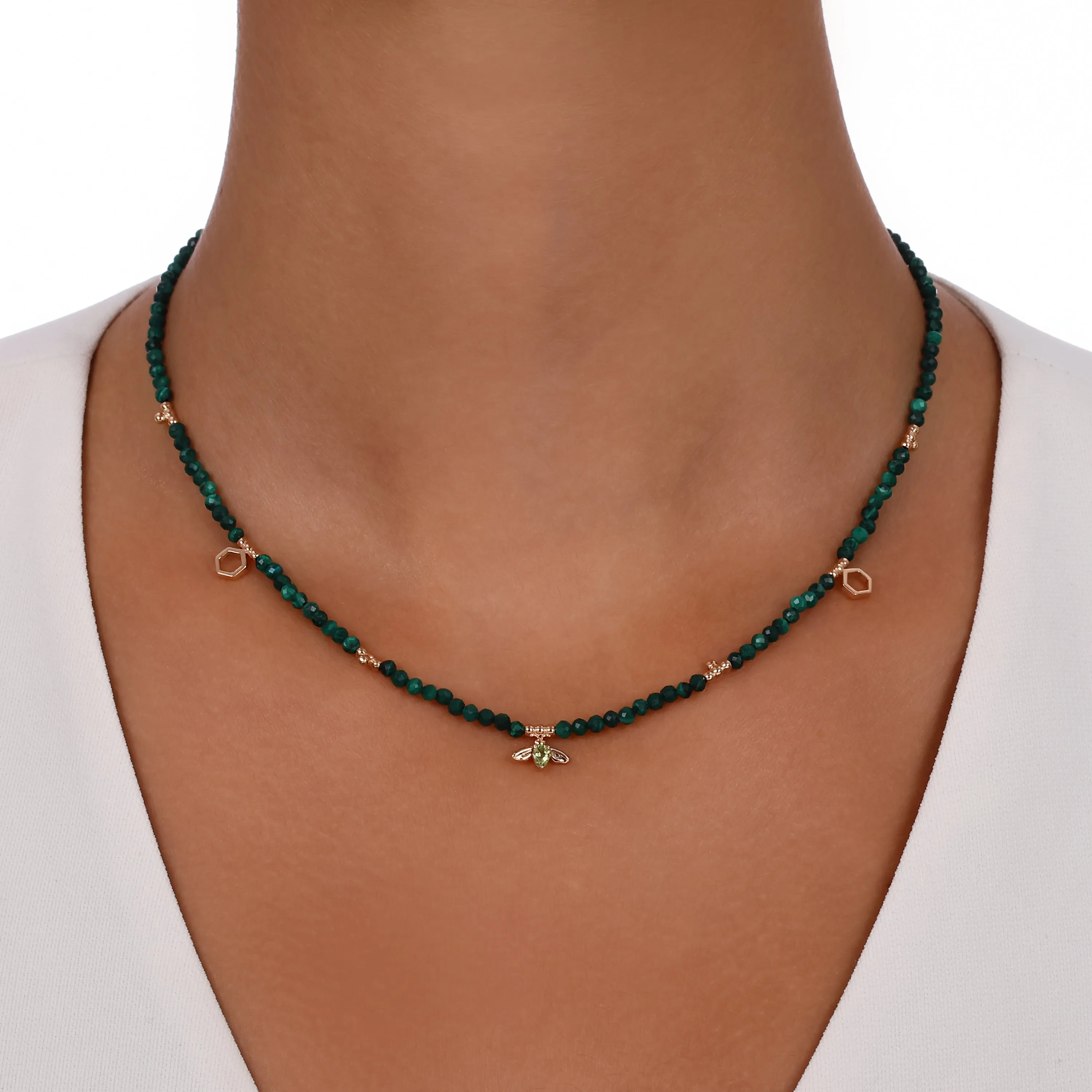 QUEEN BEE GOLD XSMALL NECKLACE