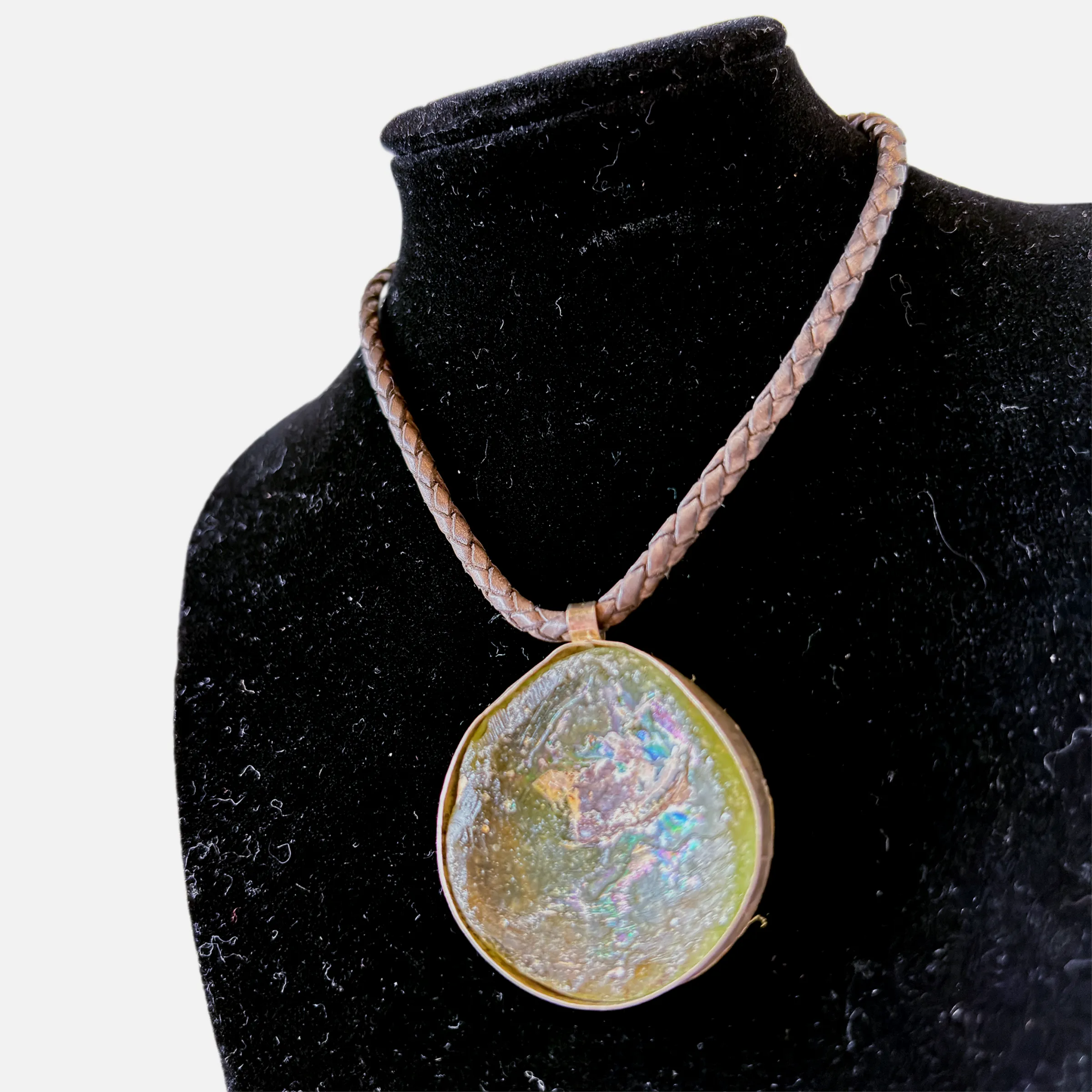 Roman Empire Glass Pendant Necklace (99)