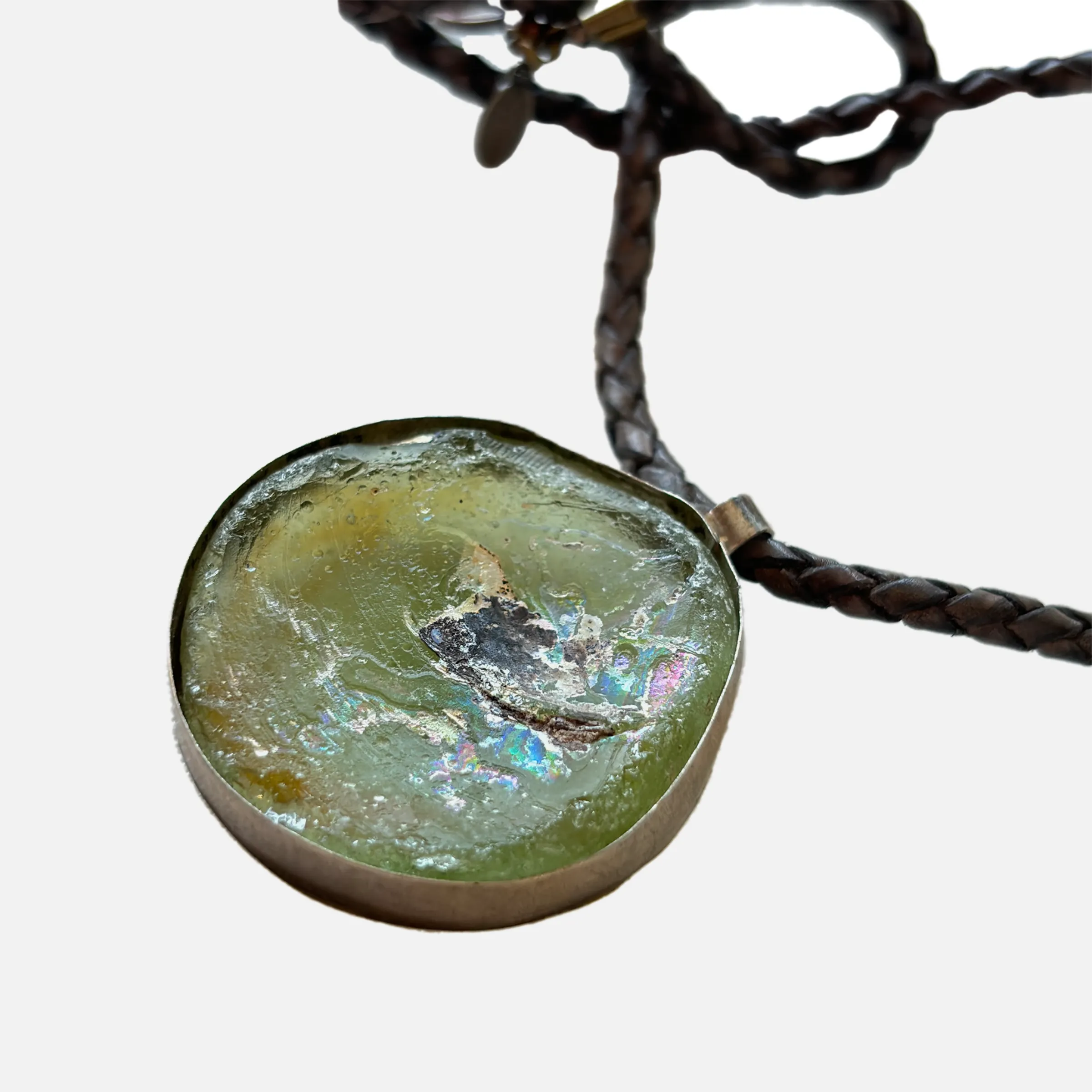 Roman Empire Glass Pendant Necklace (99)